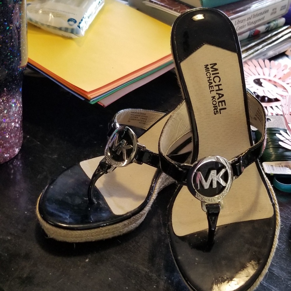 Michael Kors wedge Sandals size 8.0